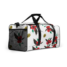 Load image into Gallery viewer, Red Hibiscus Duffle bag
