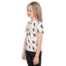 Load image into Gallery viewer, Red Hibiscus Kids Crew Neck T-Shirt
