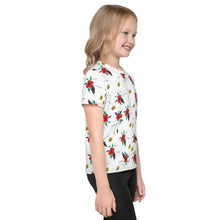 Load image into Gallery viewer, Red Hibiscus Kids Crew Neck T-Shirt
