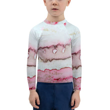 Load image into Gallery viewer, Pink Wave Kids Rash Guard
