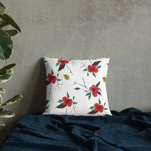 Load image into Gallery viewer, Red Hibiscus Premium Pillow
