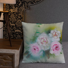 Charger l&#39;image dans la galerie, Vintage Rose Yellow Premium Pillow
