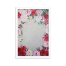 Load image into Gallery viewer, Rose Wreath Framed poster
