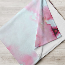 Load image into Gallery viewer, Pink Wave Throw Blanket
